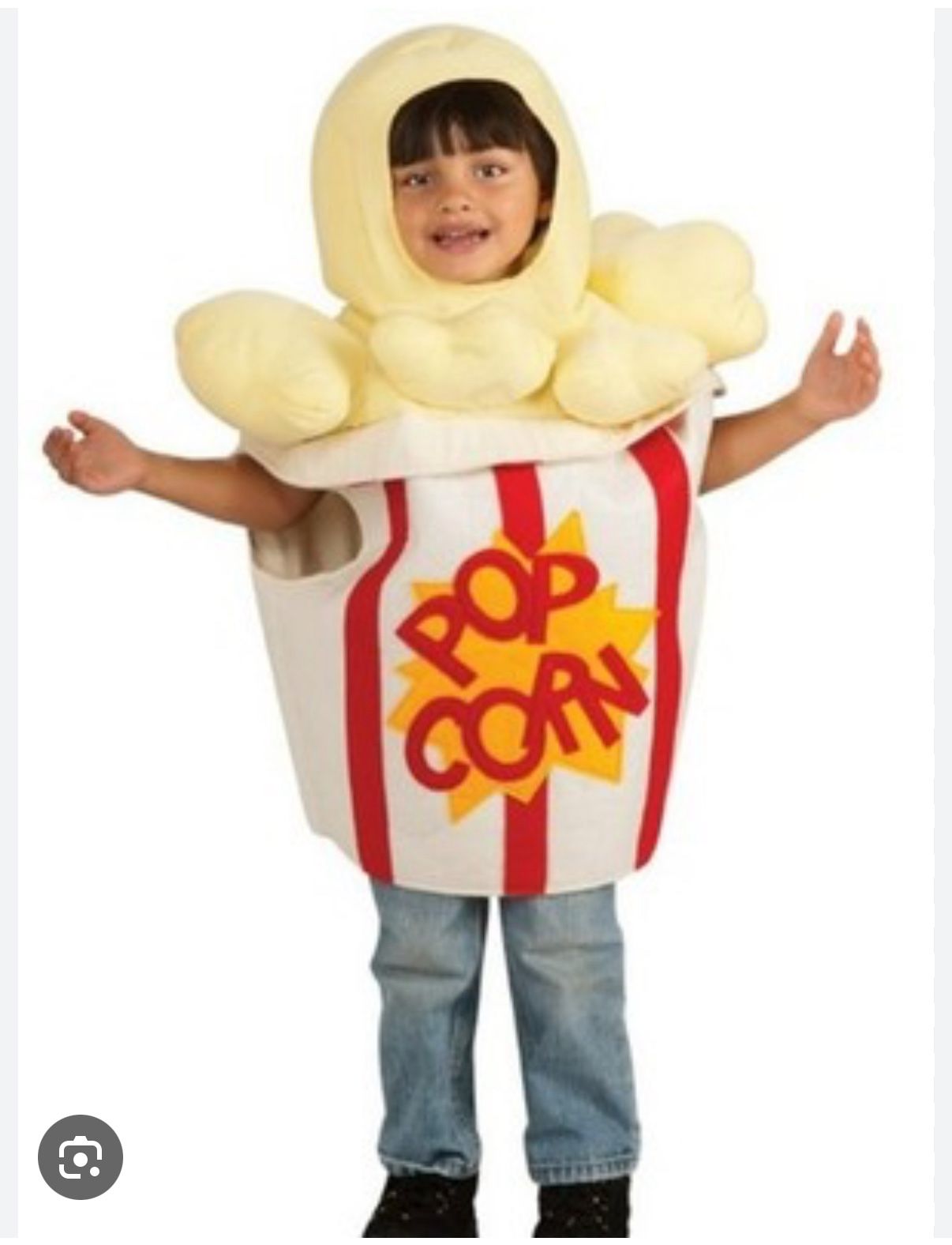 Teen/Child Popcorn Halloween Costume - Size Small