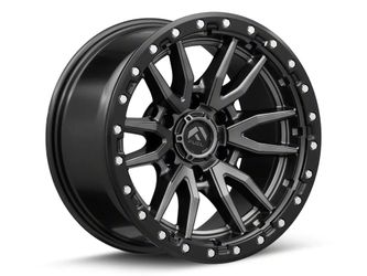 Fuel Wheels Rebel Matte Gunmetal with Black Bead Ring Wheel