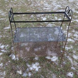Wrought Iron Shelf Stand 