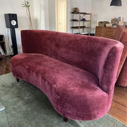 Vintage Style Curved Sofa