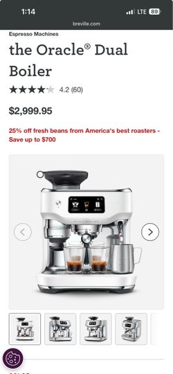 Breville oracle dual boiler
