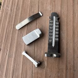 Mauser C96 Broomhandle Rear Sight, Spring, Slide, and Push Button - Numbered 445