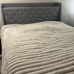 Gray color and queen size