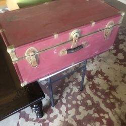 Red Old Chest