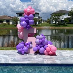 Marquee‘S Numbers And Balloon Garland Birthday Anniversary 