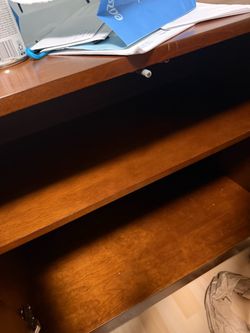 Dark brown credenza like new
