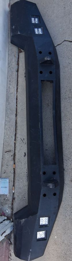 Solid steel front bumber