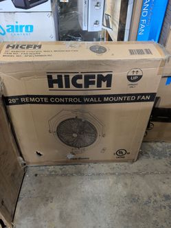 Hicfm 20 Remote Control Wall Mounted Fan
