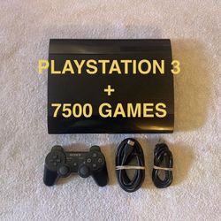 PS3 with Hard Drive Loaded With Over 7500 Games