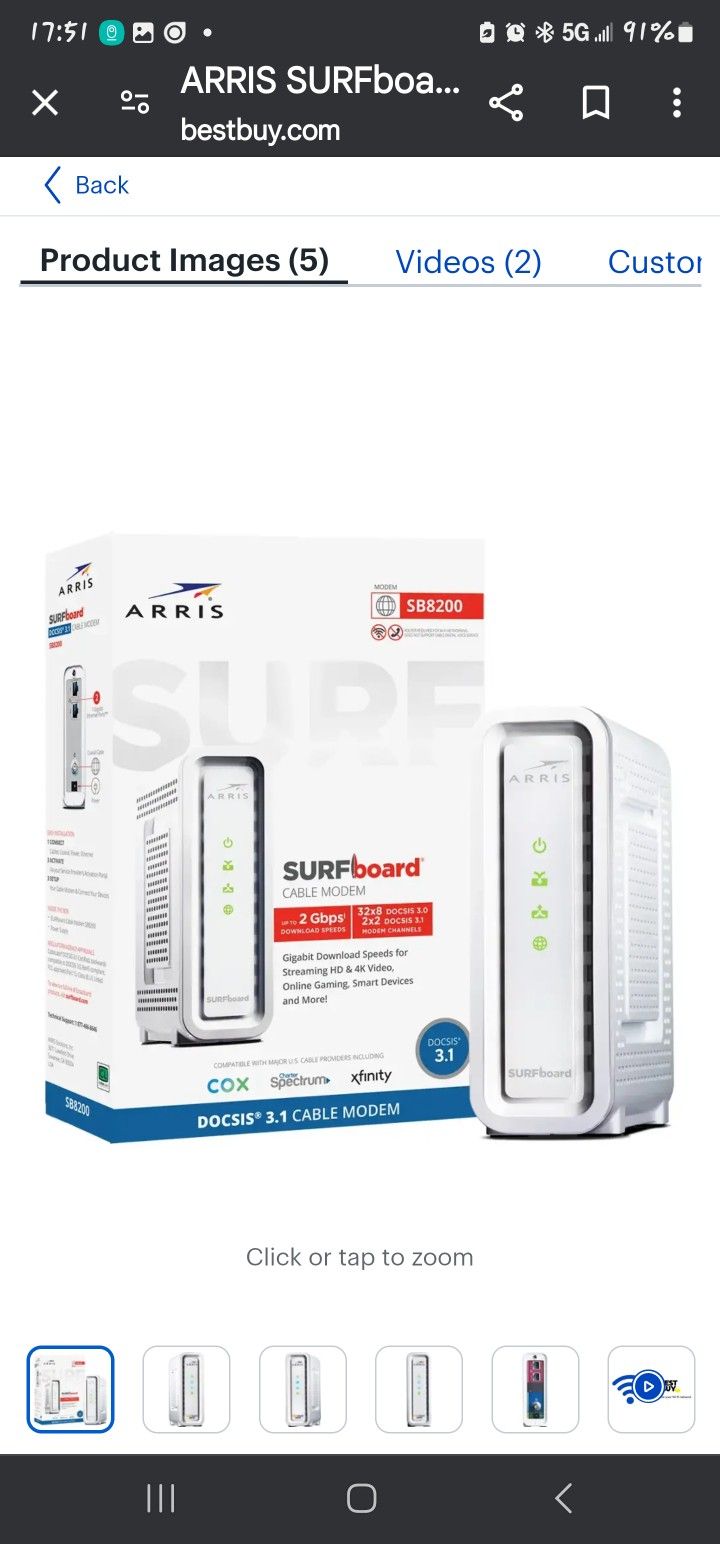 Arris SB8200 Xfinity Modem