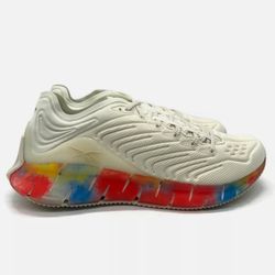 Reebok Zig Kinetic (Men’s Size 9) Running Gym Shoe Off White Rainbow NEW