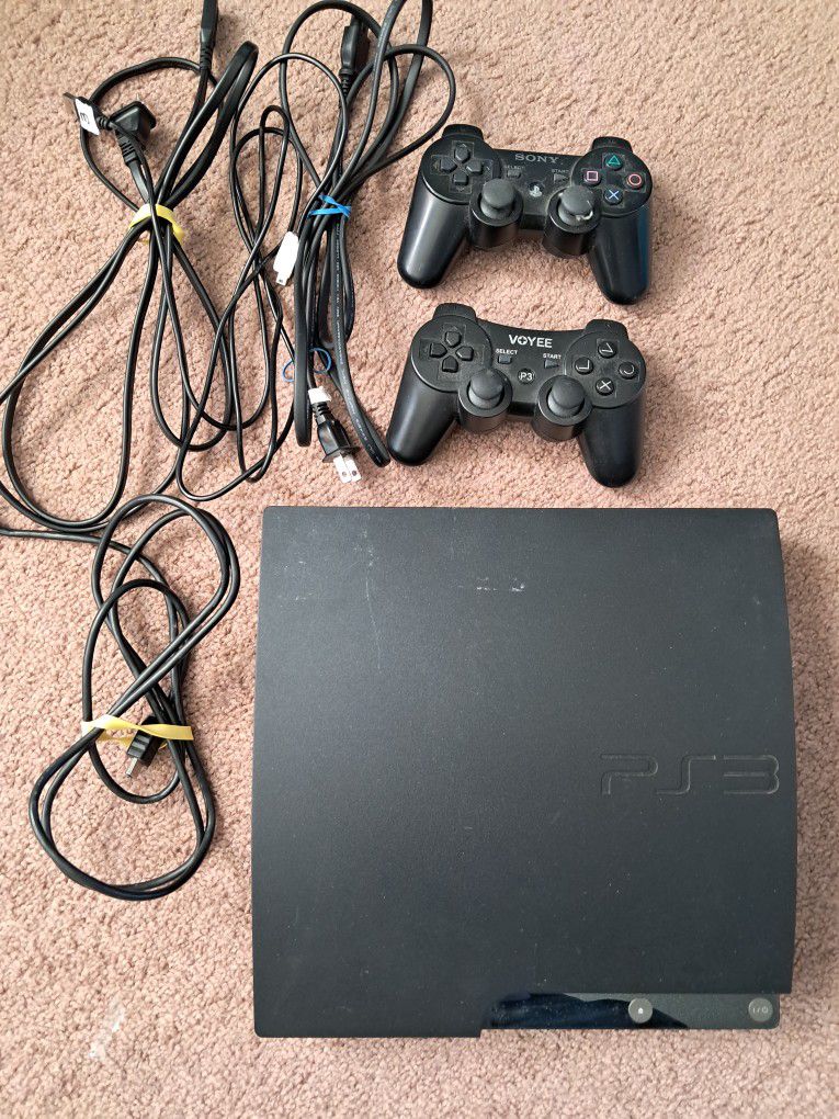 Sony PS3 With 8 Games  ( 5 With Manuals)  Trade For Dumbells 