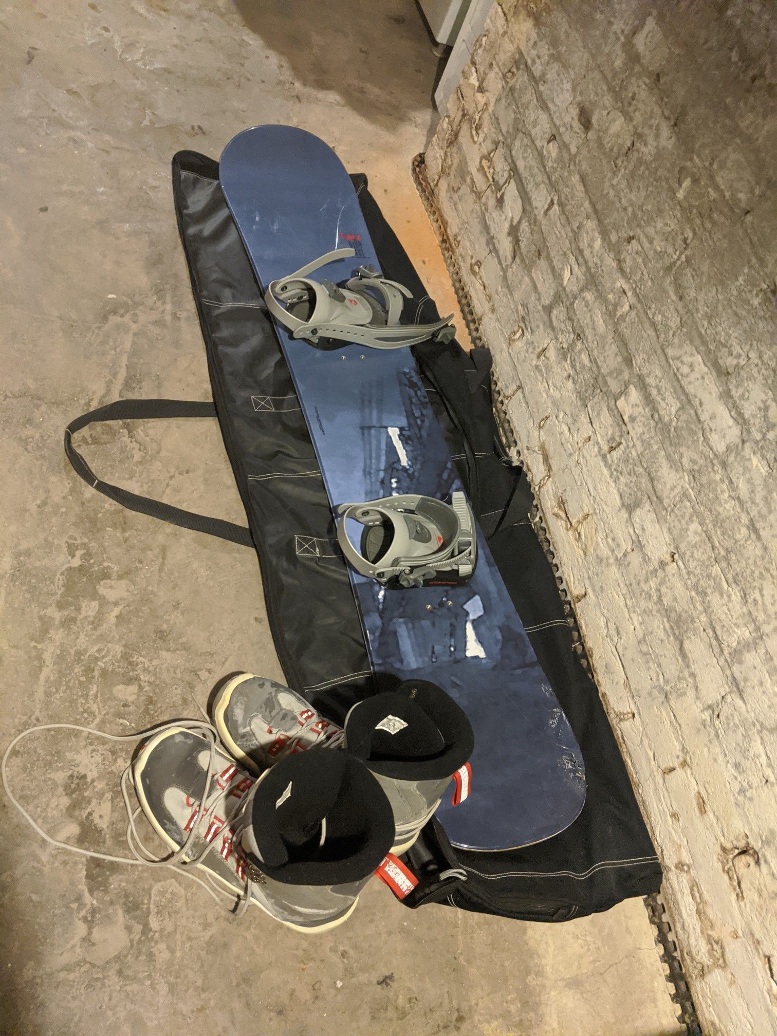 Lamar exile 159x wide board, Kemper bindings and boots