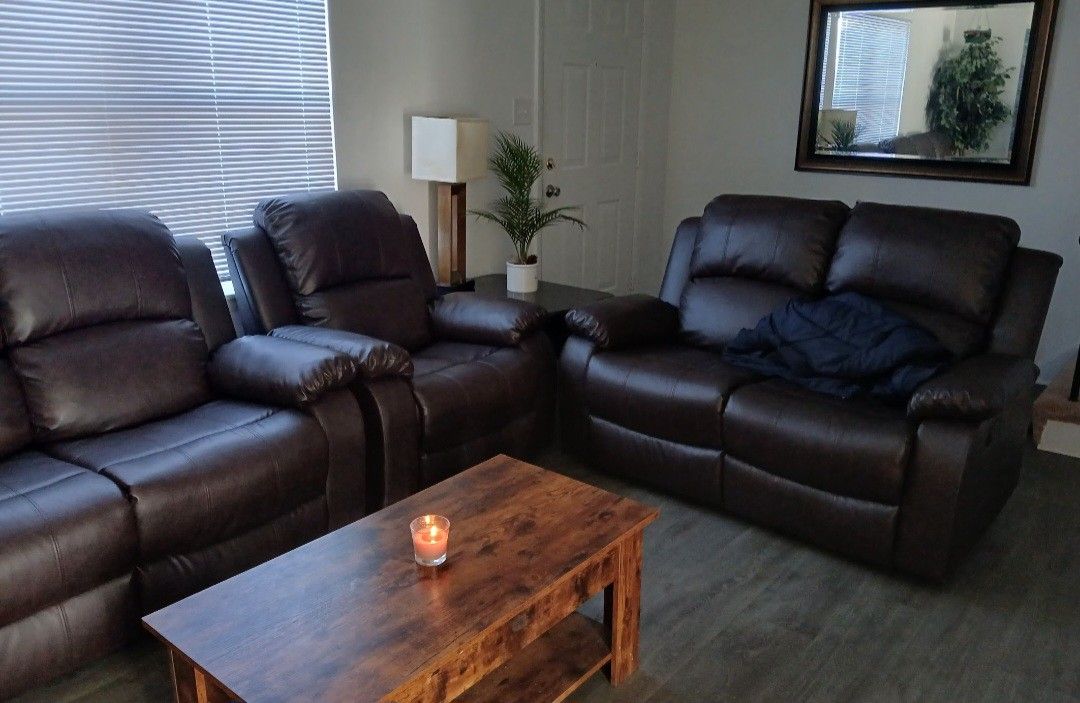 Brand New 3 Pcs Sofa Set