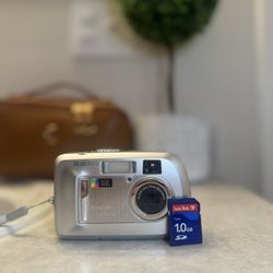 Kodak EasyShare CX7300 3.2MP Digital Camera Silver Bundle w Memory Tested Works