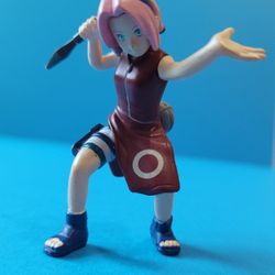 Naruto Sakura Haruno Mini Action Figure 2002 Masashi Kishimoto 2.5"  Mattel 