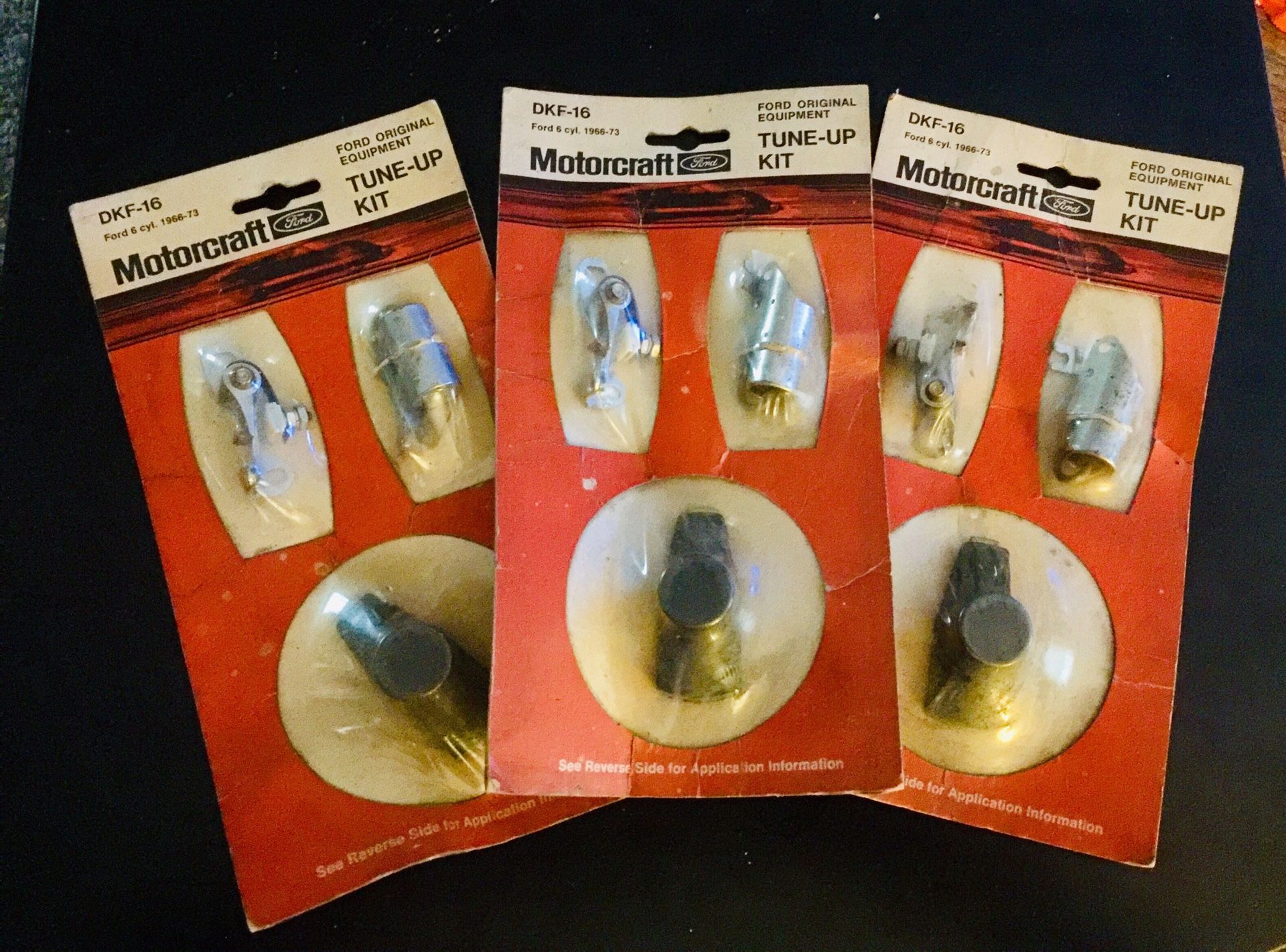 (3) ORIGINAL Motorcraft Tune-Up Kits (Ford 6-cyl 1966-73)