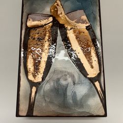 Houston Llew Spiritile #48 Titled “Bubbly” Collectible Art Piece