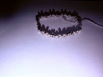 18KWG Diamond Bracelet 8”