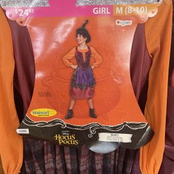 Girl Hocus Pocus Mary Costume Size M (8-10)