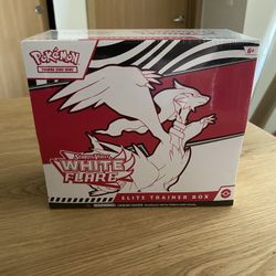 Pokemon Cards Scarlet & Violet  White Flare Elite Trainer Box Sealed NIB