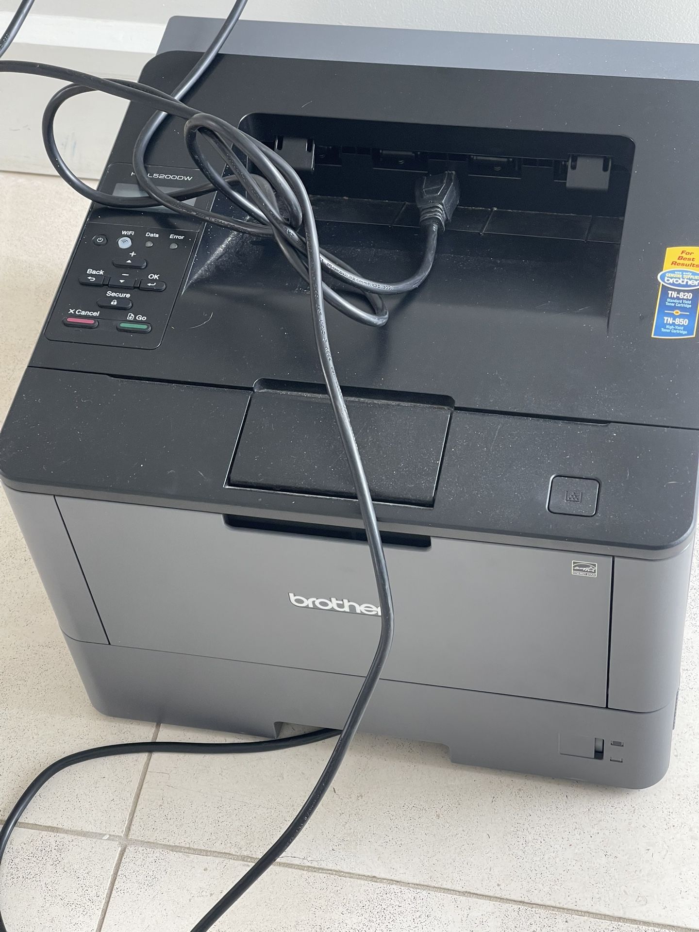 Brother Monochrome Laser Printer, HL-L520 Used