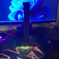 Bugha Headset Stand with 4 USB Ports & RGB