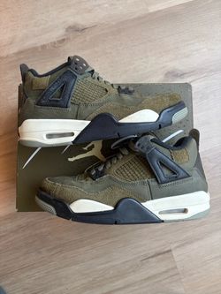 Air Jordan 4 Olive Green Sneakers