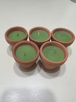 TERRA COTTA PLANTER POT CANDLES