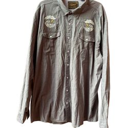 Howler Brothers Retailer Exclusive Gaucho Pearl Snap Shirt Turbulent Waters XXL