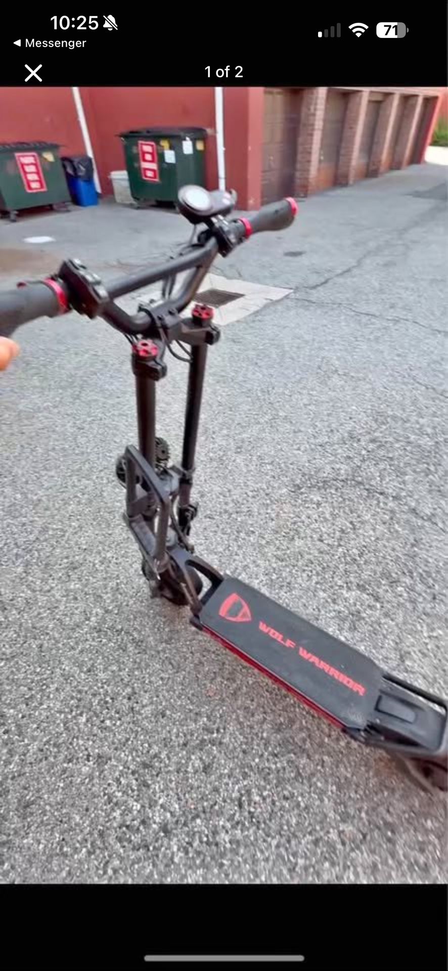 Wolf Warrior (Very Fast 45 Mph Electric Scooter)