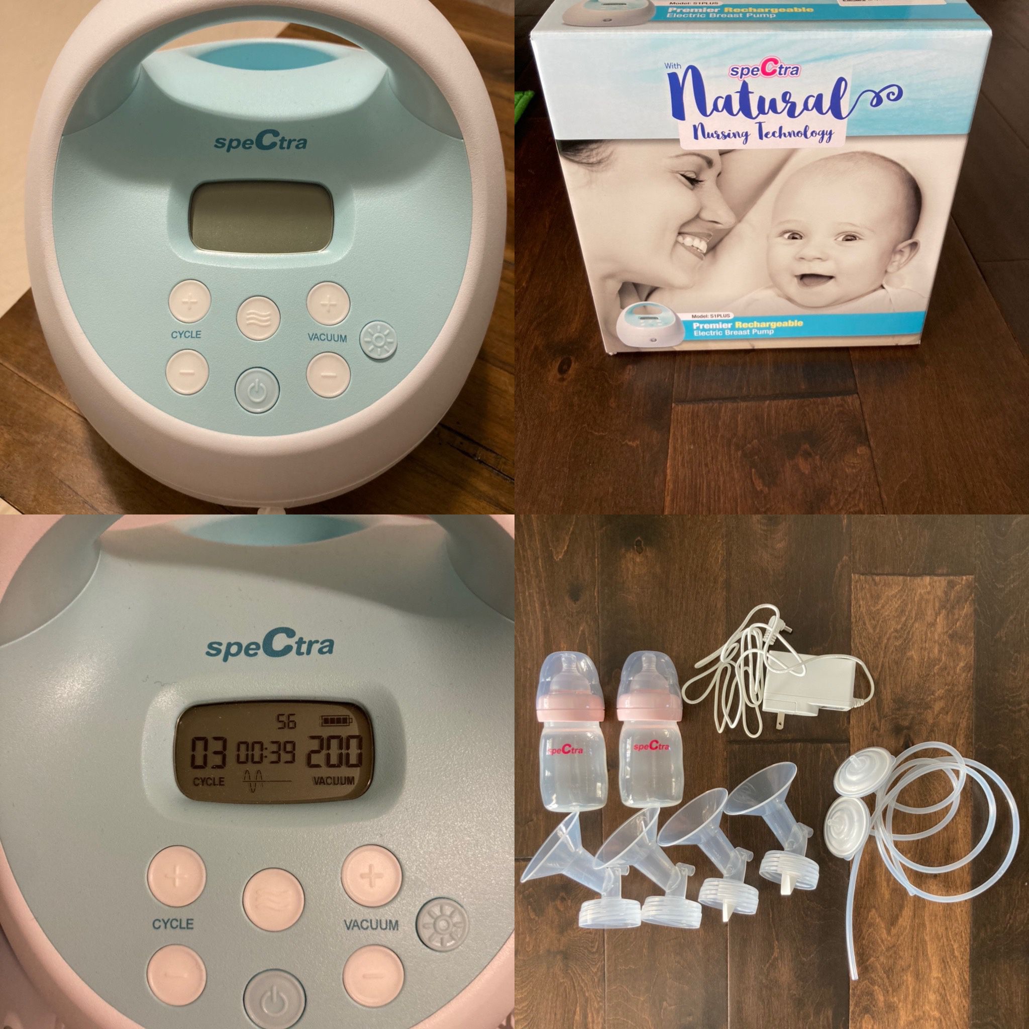 Like NEW Spectra S1 Rechargeable Double Breast Pump with All Accessories