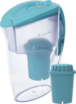pH Refresh - Alkaline Water Pitcher with Long-Lasting Filter - Alkaline Water Filter - Water Filtration System - High pH Alkaline Water Dispenser, 84 