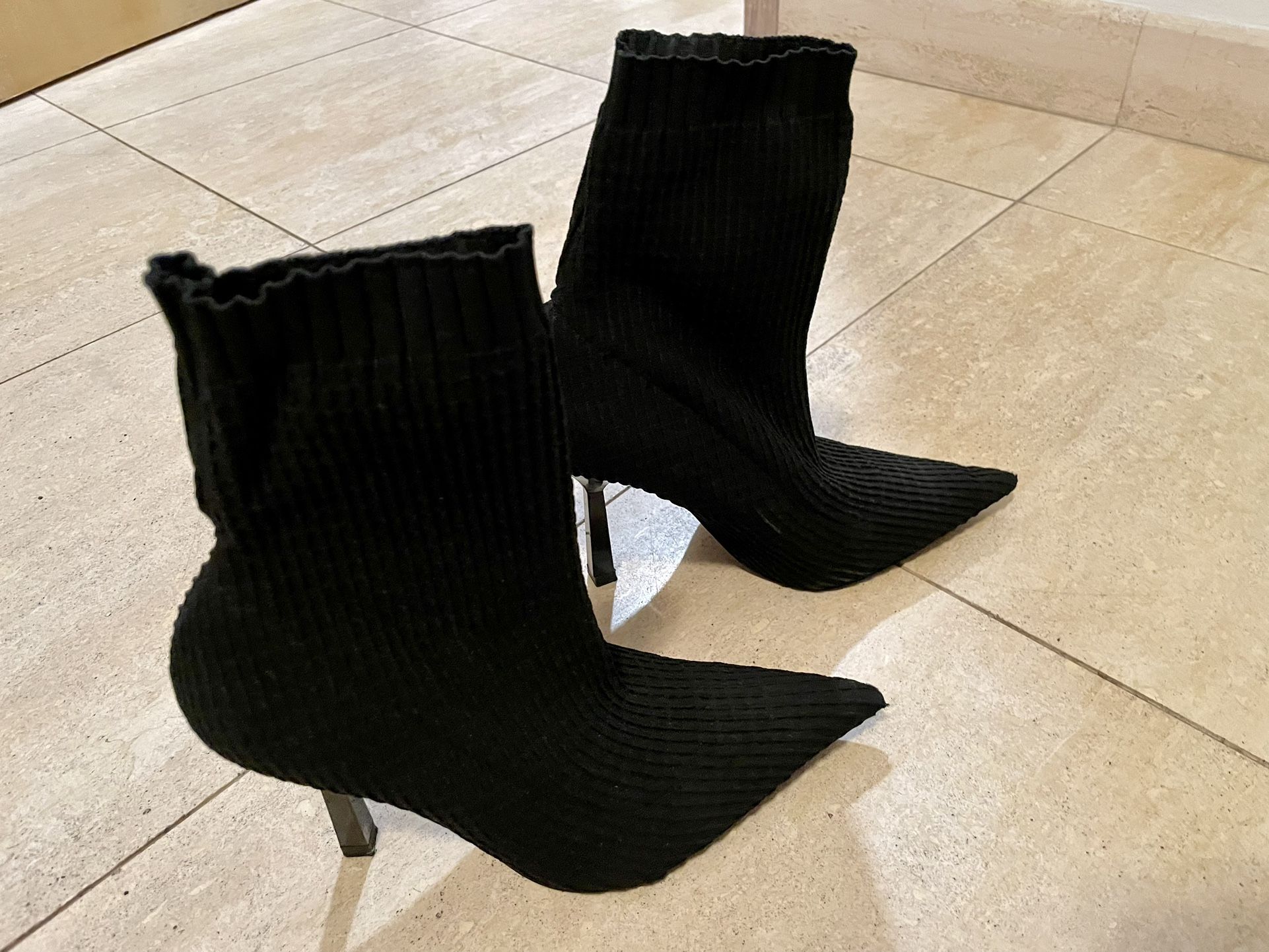 Zara Black Booties Women