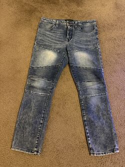 No Boundaries Men's 32x30 Skinny Stretch Jeans Cotton Blend Blue
