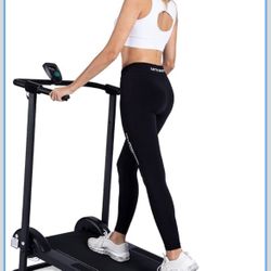 Kotia Manual Treadmill with 10 Incline - Small Foldable Treadmill for Apartment Home Walking and Running