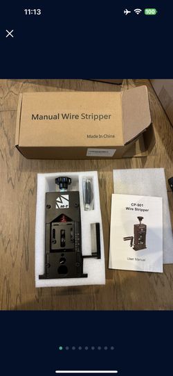 Manual Wire Stripping Machine Gauge Wire 0.06-1'', Scrapping Copper Wire Stripper with Replacement Blades, Drill Powered Hand Crank Wire Stripper Tool