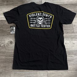 Men’s Violent Gentlemen Battle Tested Black Shirt Large 