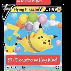 POKEMON CARDS ONLY .25 CENTS EACH..IN CASTRO VALLEY AT KNUDSENS ICE CREAMERY IN THE HALLWAY