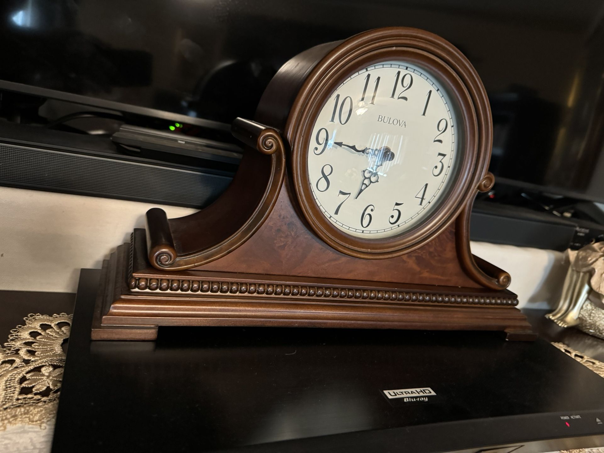 Bulova Wood Mantle Clock (2 Available)