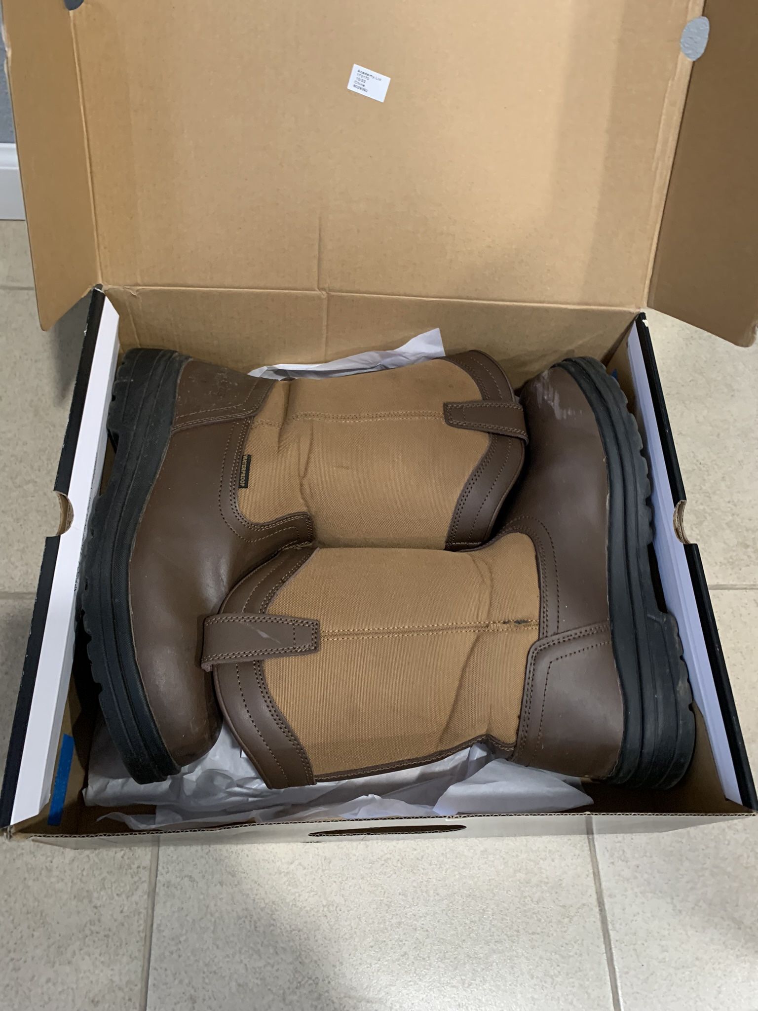 Brazos Men’s Ryker Steel Toe Work Boots size 12