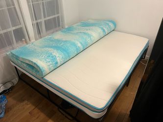 Clean Soft Cal King Bed + Frame + Topper