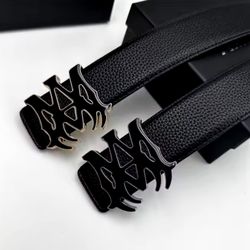 Ksubi Jeans Amiri Belts Black Silver Gold Leather 28 30 32 34 36 38