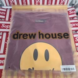 Drew Mascot Ss Tee Burgundy