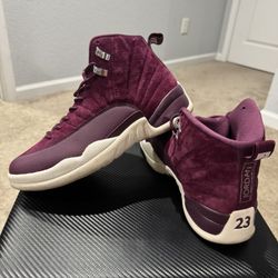 Burgundy Jordan 12s