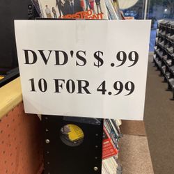 DVD’s On Sale , Yes It’s Available 10 For $5