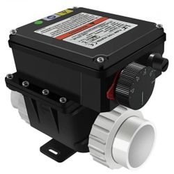 GOORIDA 110V 120V 2KW Spa Hot Tub Thermostat, Inflatable Pool Thermostat with Adjustable Temperature Fits for Bathtub, Above Ground Pools, Water Therm