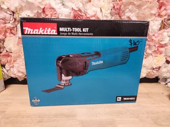 Makita
3 Amp Corded Variable Speed Oscillating Multi-Tool Kit With Blade, Sanding Pad, Sandpaper, Adapter, Hard Case