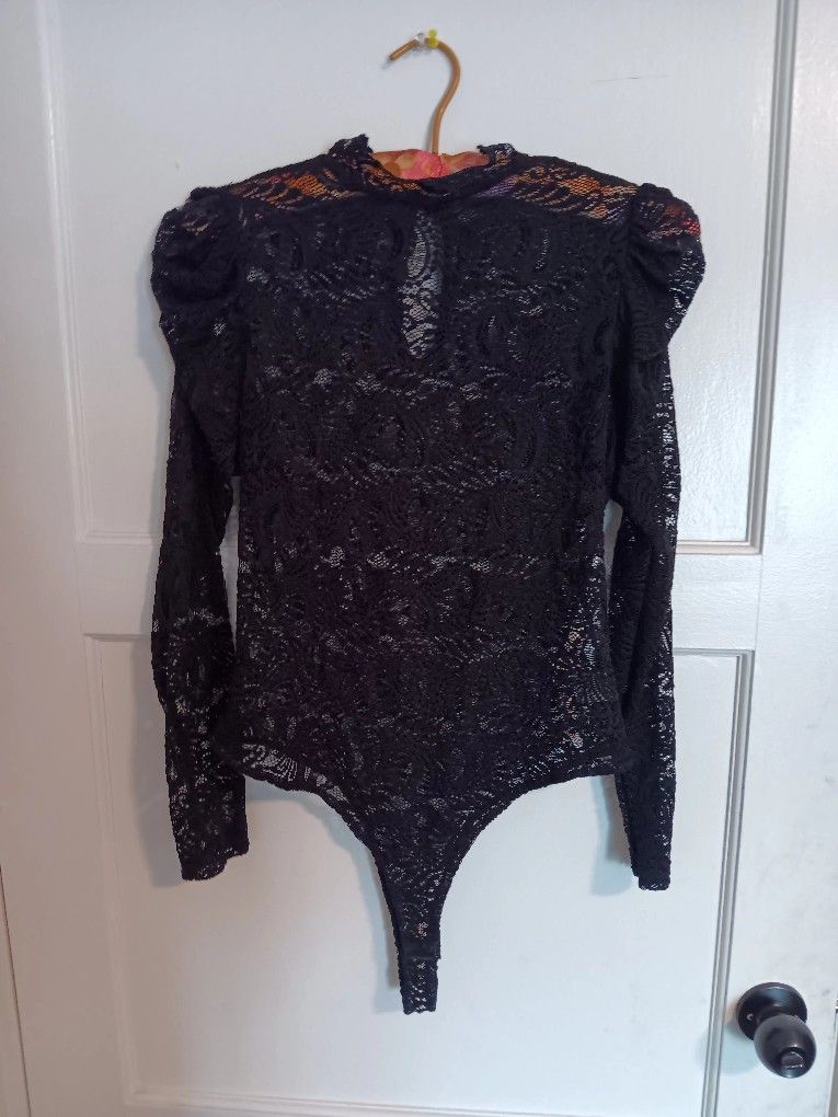 Elegant Lace And Low Cut Bodysuits