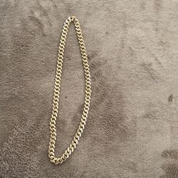Hallow Gold 10k Cuban Link